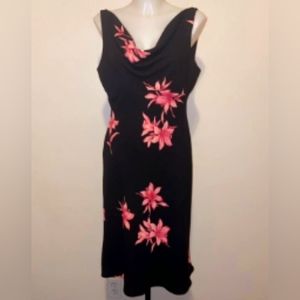 Jones New York Drap Neck Dress